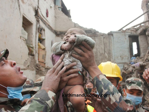 Miracle In Kathmandu - Four Months Baby Rescued From Rubble 22 Hours After Earthquake RVCJ Media