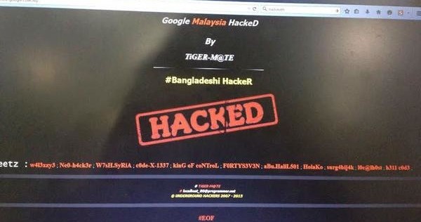 Google's Malaysian Home Page Hacked By Bangladeshi Hackers RVCJ Media