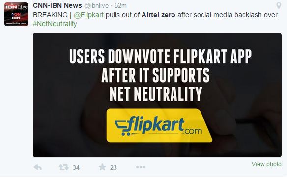 The Power Of 3.5 Lakh Mails, Flipkart Drops The Airtel Zero Plan. Saved The Internet RVCJ Media