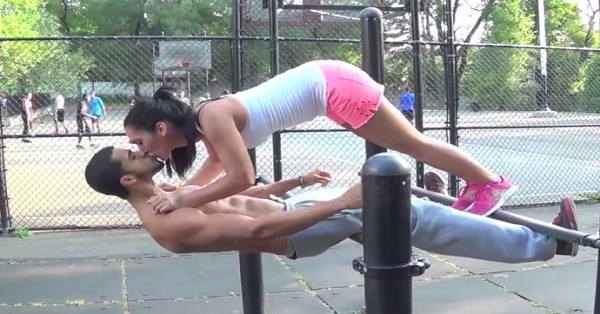 This Couple Did Workout In A Park VERY INTIMATELY Which AROUSED Everyone Present There