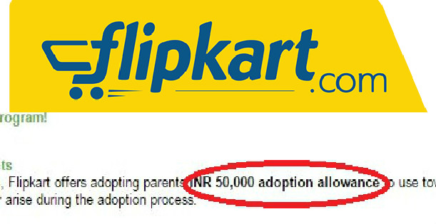 Flipkart Offers Allowance Worth Rs.50,000 To Its Employees Who Adopt Kids RVCJ Media