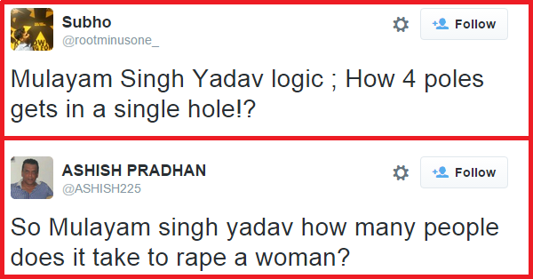 Mulayam Singh Yadav Trolled On Twitter For His Remark “4 MEN CAN’T RAPE A WOMAN” RVCJ Media