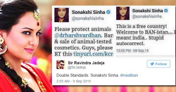 Sonakshi Tweets About #MeatBan & Gets Trolled On Twitter For Being Double Standard RVCJ Media