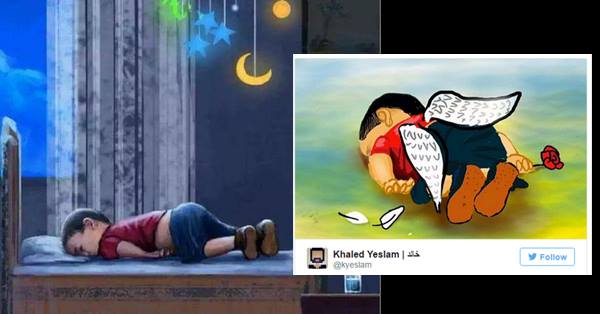 18 Heartbreaking Cartoons From Artists Worldwide Mourning Syrian Kid Will Drown You In Tears RVCJ Media