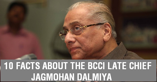 10 Facts About BCCI LATE Chief Jagmohan Dalmiya RVCJ Media