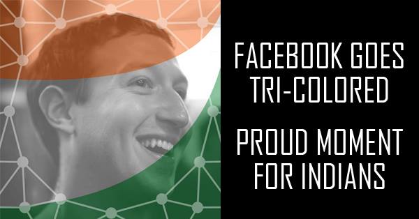 Mark Zuckerberg Paints His Profile Picture In Tri-Color. What A Proud Moment For The Indians RVCJ Media