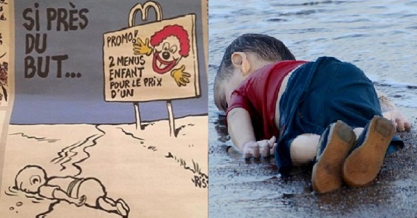 Twitter Flooded With Hatred For Charlie Hebdo Who Mocked 3-Yr Syrian Kid’s Death RVCJ Media