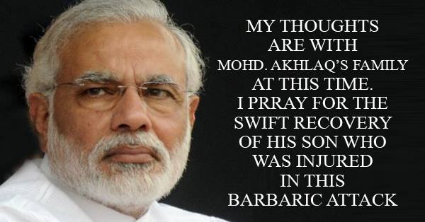 11 Tweets The Nation Wants PM Modi To Post Regarding Dadri Murder Case RVCJ Media