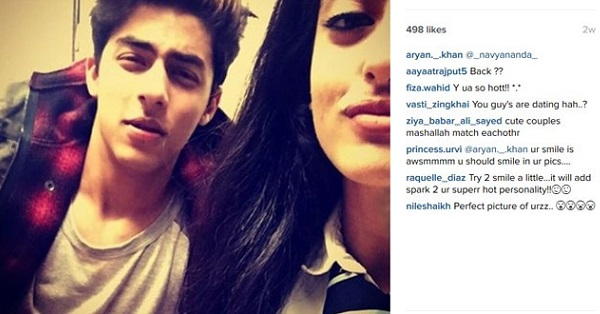 Selfie Of SRK’s Son Aryan & Amitabh’s Granddaughter Navya Is Latest Talk Of The Town RVCJ Media