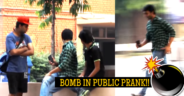 Epic Bomb In Public Prank Which Scared The Sh*t Out Of People!! RVCJ Media