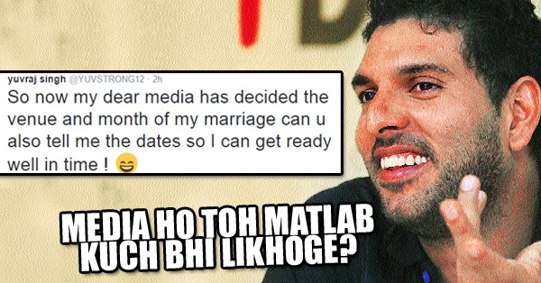Yuvraj Singh Trolled Media For Spreading His Wedding Rumors. Check Out His Reaction 1 Yuvraj Singh Trolled Media For Spreading His Wedding Rumors. Check Out His Reaction RVCJ Media