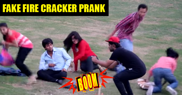 Diwali Special - This FAKE Fire Cracker Prank & Funny Reactions Of People Will Make You Laugh Hard RVCJ Media