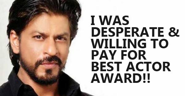 SHOCKING - “I Was Ready To Pay Money To Get The Filmfare Award” Shahrukh Khan RVCJ Media