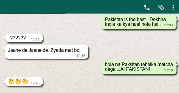 Jai Pakistan' On WhatsApp Chat And Students Were Jailed! Check It Out ! - RVCJ Media Jai Pakistan' On WhatsApp Chat And Students Were Jailed! Check It Out ! - RVCJ Media