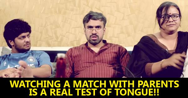 Watch The Epic Situation When You Watch Cricket With Family! #LMAO RVCJ Media