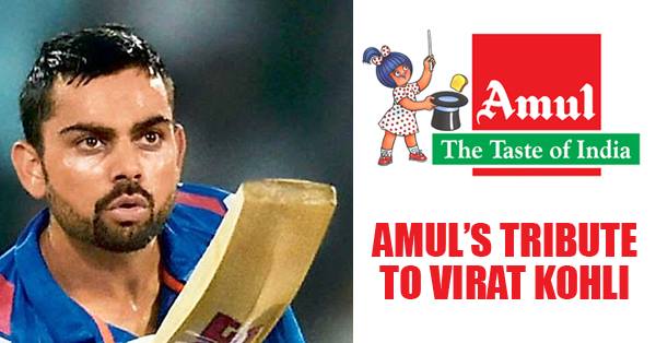 Amul’s Tribute To Awesome Kohli For Epic Performance Against Australia Has Won The Internet RVCJ Media