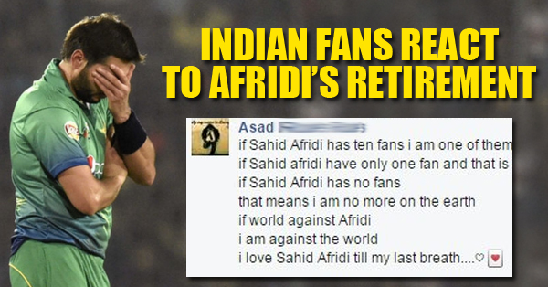 Despite All The Criticism Here's How Indians Reacted To Shahid Afridi's Retirement!! RVCJ Media