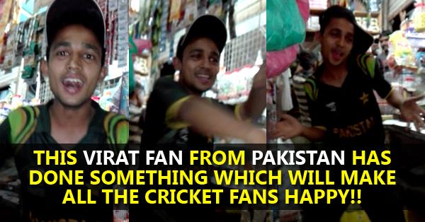 This Virat Fan From Pakistan Has Done Something Which Will Make All The Cricket Fans Happy!! RVCJ Media