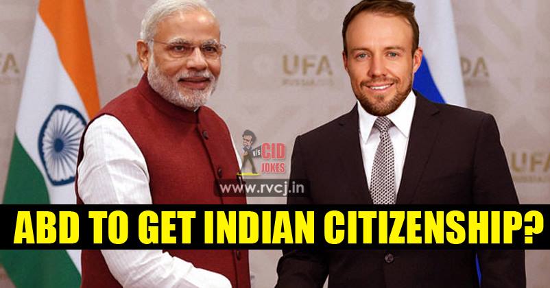 Watch Video ! AB De Villiers Wants To Have A Word With PM Modi Regarding Indian Citizenship!