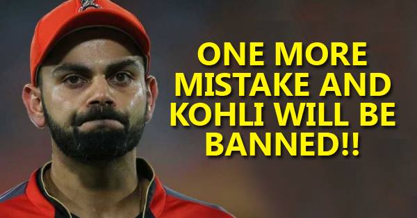 One More Mistake And Kohli Will Be Suspended From IPL ! Check How ! RVCJ Media