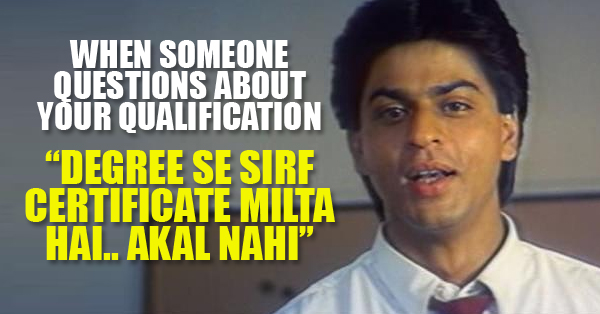 13 Shahrukh Khan Dialogues To Solve Every Problem In Life RVCJ Media