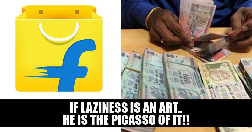 This Guy Was Too Lazy To Go To A Bank To Deposit Money! He Made Flipkart Do So! Check Out How!