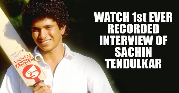 Watch Video! Sachin Tendulkar's First-Ever Recorded Interview Perfectly Shows His Skills And Confidence! RVCJ Media