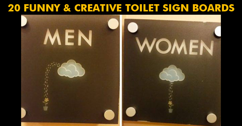 20 Funny & Creative Toilet Sign Boards Around The World RVCJ Media