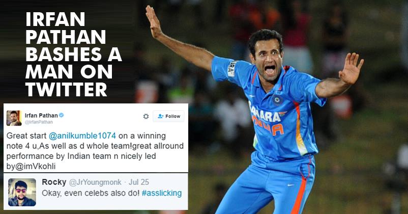 This Arrogant Twitter User Was Brought To Senses By Irfan Pathan RVCJ Media