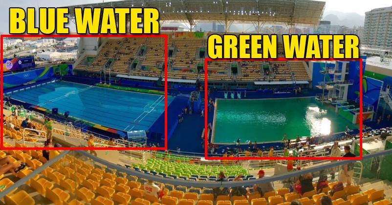 Revealed! Here’s Why Blue Water In Pool Turned Dark Green At Rio Olympics…
