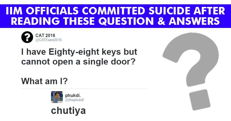 These Weirdest Riddles & Answers On CAT Parody Account Will Put All MBA Students To Shame!