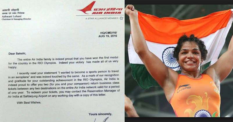 Sakshi Malik Dreamed To Travel The World. Air India Just Gifted Her 2 Business Class Tickets RVCJ Media