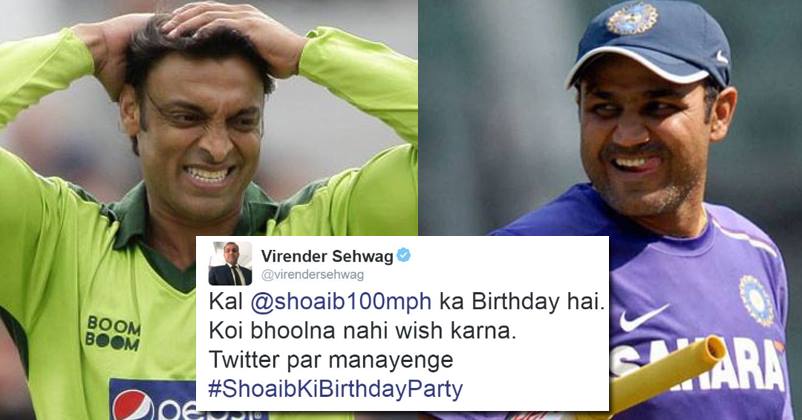 Sehwag Trolls Shoaib On His B’Day In The Most Hilarious Way! Twitterati Enjoys