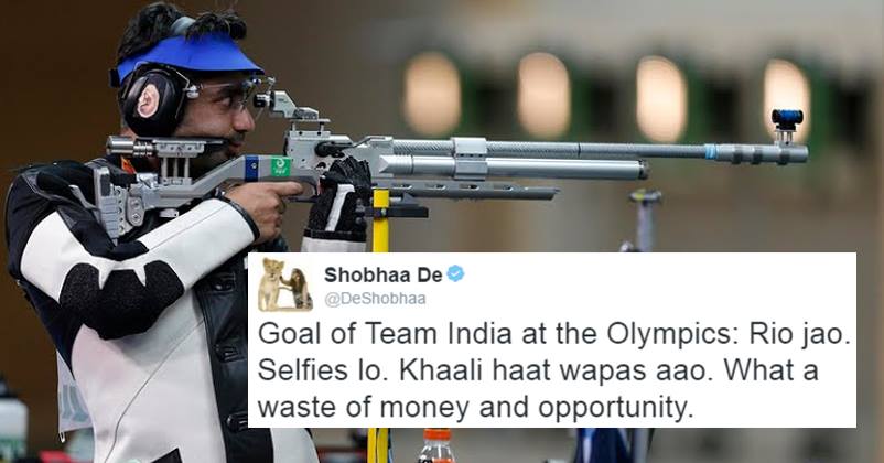 Shobhaa De Trolled Indian Olympians! Twitterati Started Pouring Abuses Like Crazy! RVCJ Media