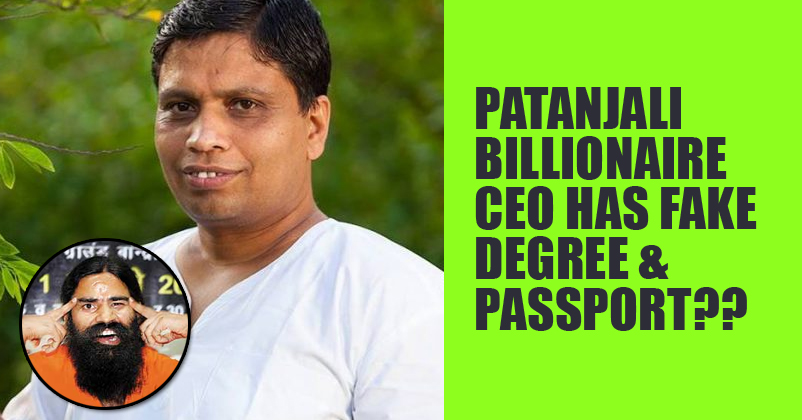 Meet The CEO Of Patanjali Who Is Apparently A Billionaire With A Fake Degree & Passport RVCJ Media