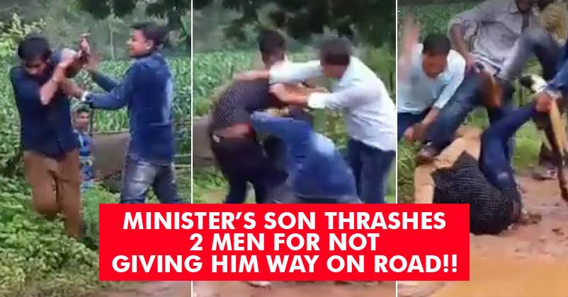 BJP Leader's Son Thrashes Bikers Because Of Not Giving Him Just Enough Space To Drive ! ! RVCJ Media