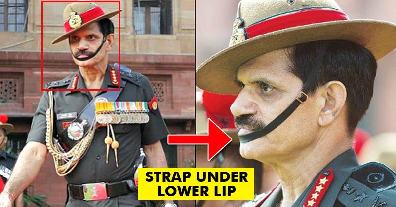 Reason Revealed! Here's Why General Dalbir Suhag From Gorkha Regiment Wears The Strap Below His Lower Lip RVCJ Media
