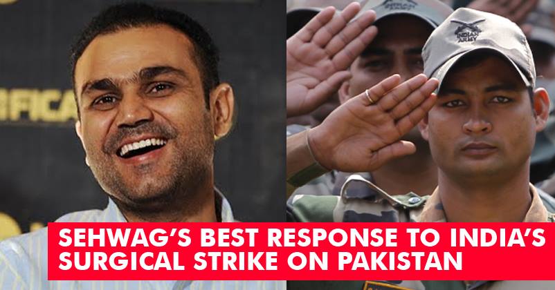 Sehwag Has The Most Subtle Yet The Best Response To Surgical Strikes On Pakistan! Don’t Miss It!