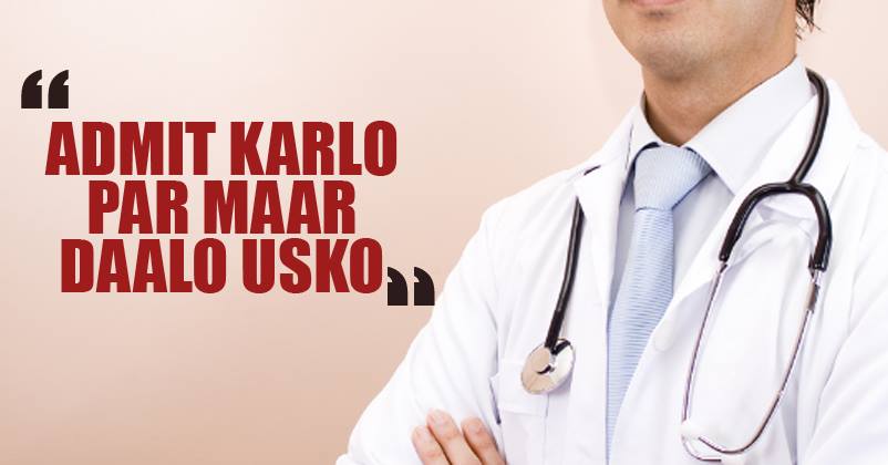 Shocking! Senior Doctor Instructs Junior To Admit A Patient & Then Kill Him Because…