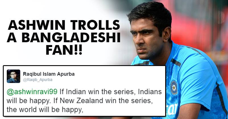Ravichandran Ashwin Gave A Perfect Reply To The Troller Who Tried Hard To Act Cool RVCJ Media