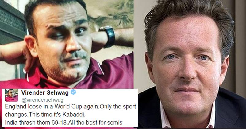 Piers Morgan Tried Correcting Sehwag’s Grammar In His Tweet! Got Badly Trolled Instead!