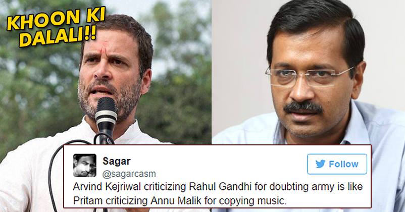Kejriwal Slammed Rahul Gandhi For His ‘Khoon Ki Dalali’ Statement! His Tweet Backfired Him!
