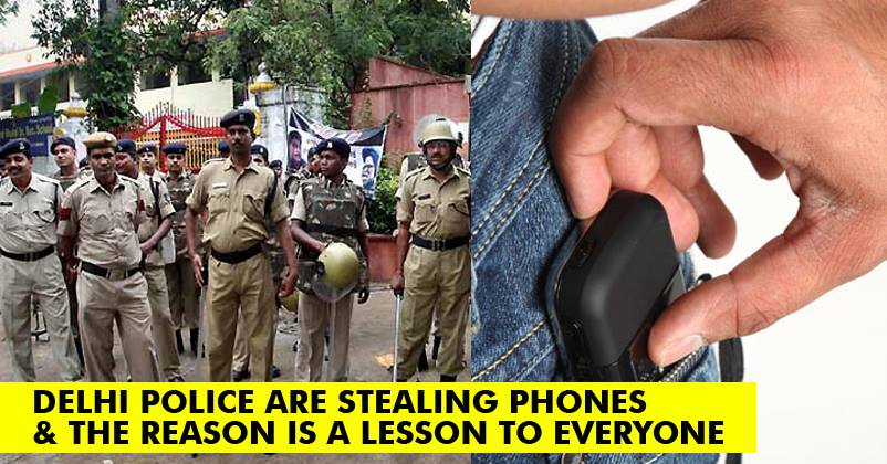 Delhi Cops Stole Students’ Mobile Phones & Fled! Reason Will Make You Respect Them!