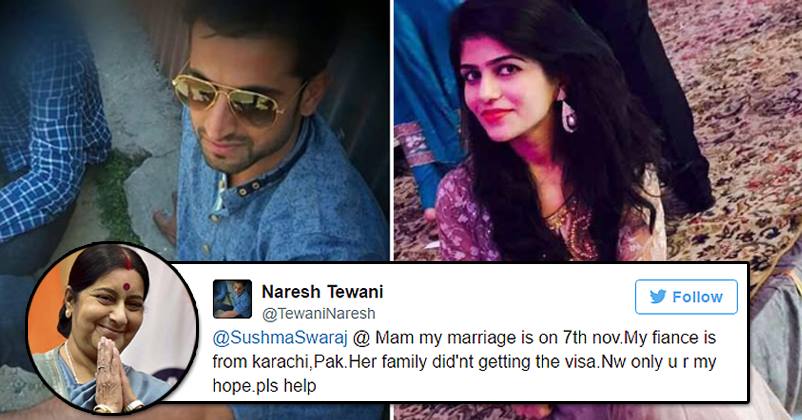 Indian Groom Was Tensed About Marriage With Pak Girl Due To Visa! Then Came Sushma Swaraj