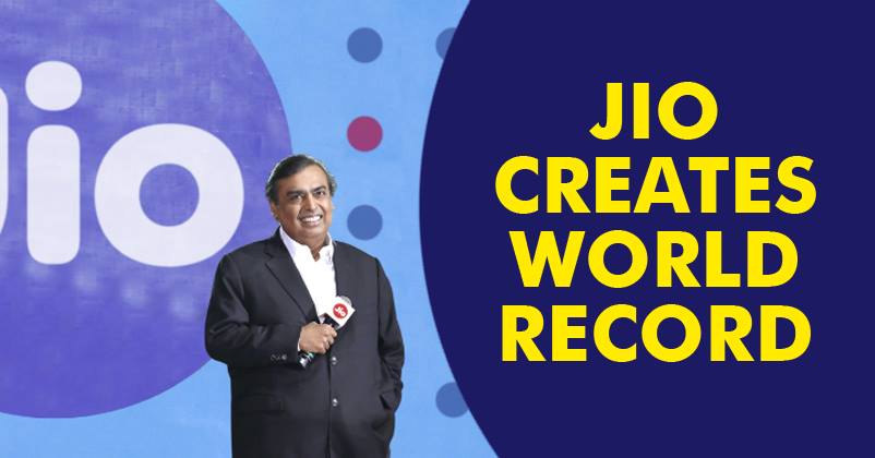 Jio Has Left Behind Skype, Facebook & WhatsApp Too! Creates World Record In 26 Days!