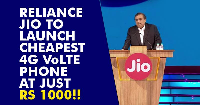 jio to launch the cheapest 4g enabled phone at a price of just rs 1000 this will destroy the jio to launch the cheapest 4g enabled phone at a price of just rs 1000 this will destroy the