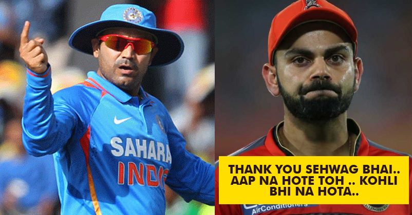 Virat Kohli Will Never Forget This Sweet Gesture By Sehwag & Dhoni During His Bad Days!