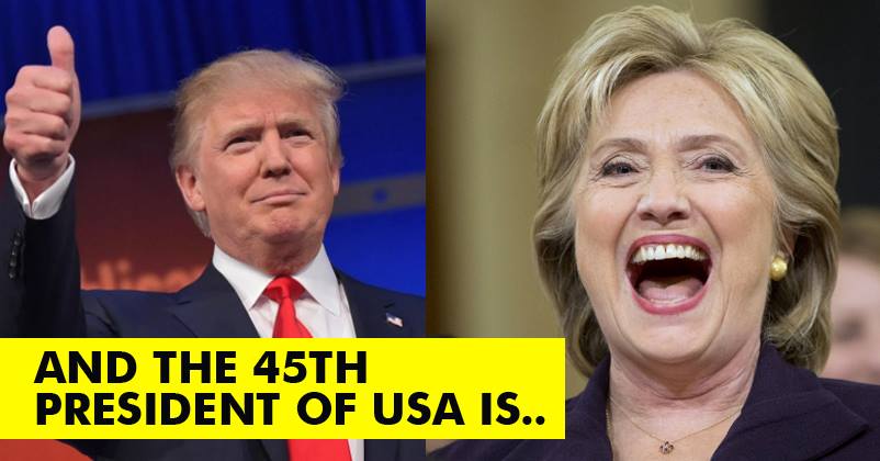 The Big Day Is Here! Here’s Who Became The 45th President Of United States!
