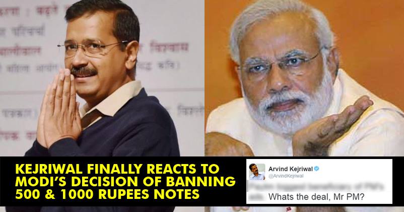 Finally Kejriwal Speaks On Modi’s Note Ban! His Response Is Hatke & Has Invited Many Trolls