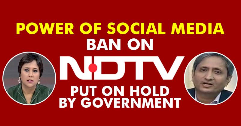 Finally The 1-Day Ban On NDTV Has Been Put On Hold! Twitterati Has A Reason To Celebrate Today!
